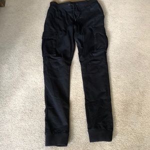 H&M Divided Black Cargo Joggers